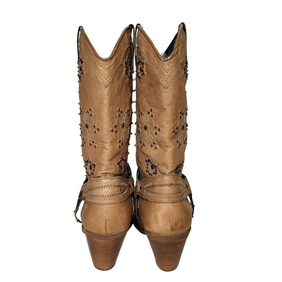 Dingo Addie Western Boot Studded Medallion Harness Pull-On - Picture 6 of 11